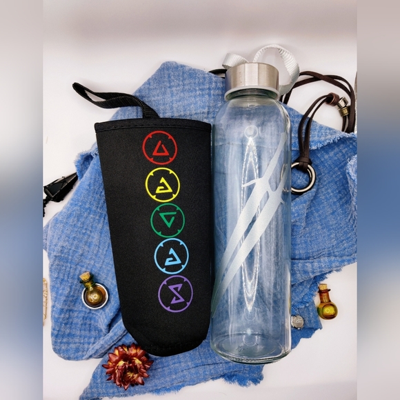 Source Unknown Other - Witcher 3 Water Bottle with cozy, gamer gift